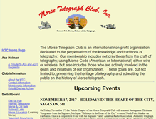 Tablet Screenshot of morsetelegraphclub.org